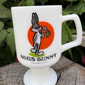 Bugs Bunny White Mug with Orange Accent